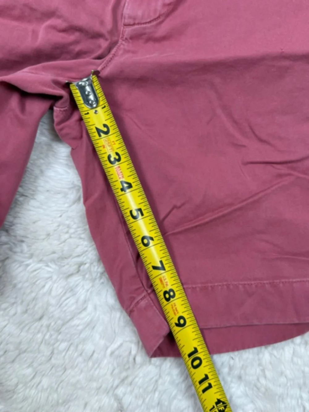 J. Crew Stanton Cotton Twill Shorts Red Inseam 9